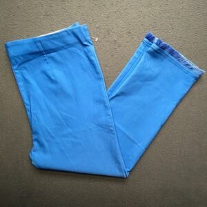 Sara Campbell Women Sheri Fringe Ankle Pants Powder Blue XL Quiet Luxury